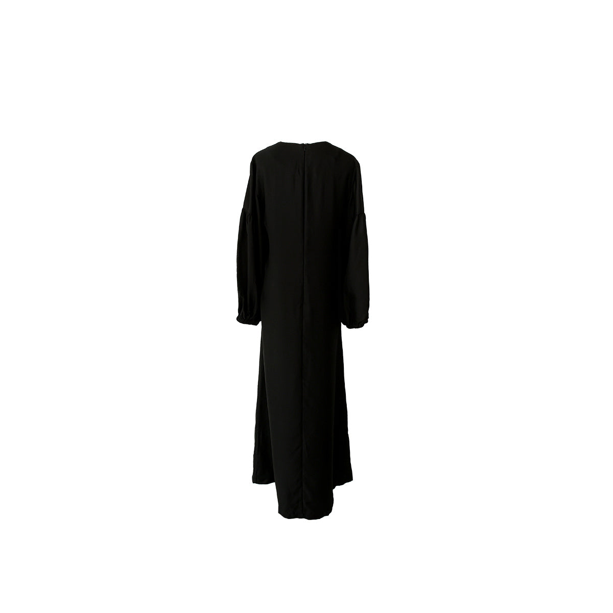 Gabriella Long Sleeve Silk Maxi Black