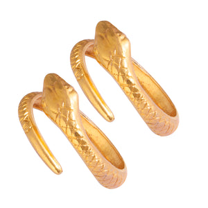 Serpente gold plated rings